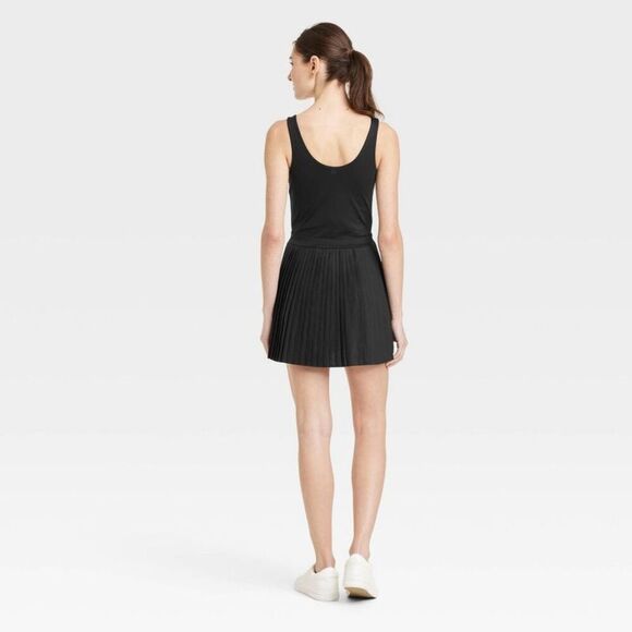 All In Motion - Women's Pleated Active Dress - All In Motion Black Black - Picture 2 of 4
